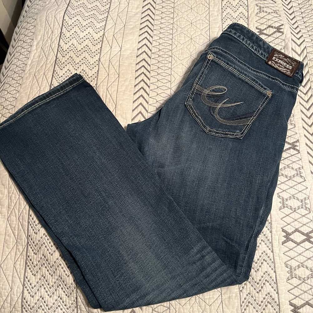 Express Stella Barely Boot Jeans, like new! Size 16R
